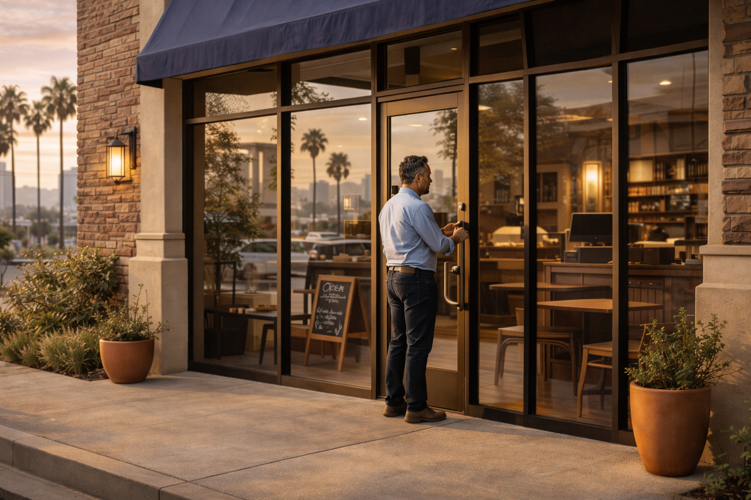 Fachada de pequeno negocio en San Diego para seguro comercial